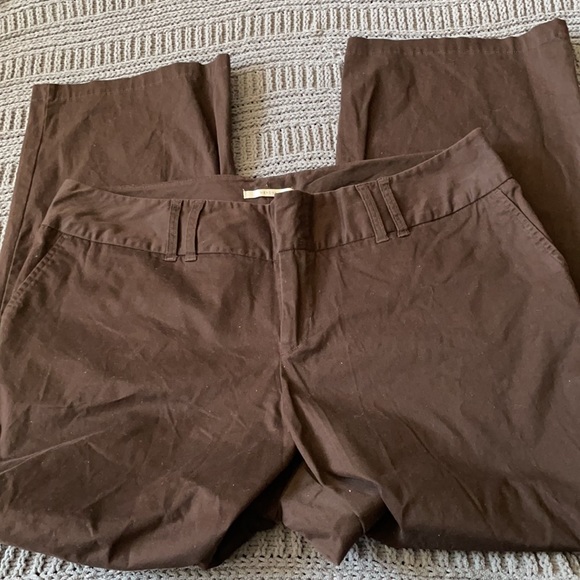 Merona size 24W pants. 97% cotton. Brown in color - Picture 2 of 7